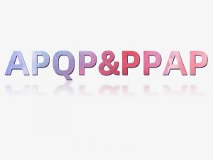 APQP&PPAP